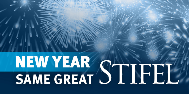Blue Fireworks; New year same great Stifel.