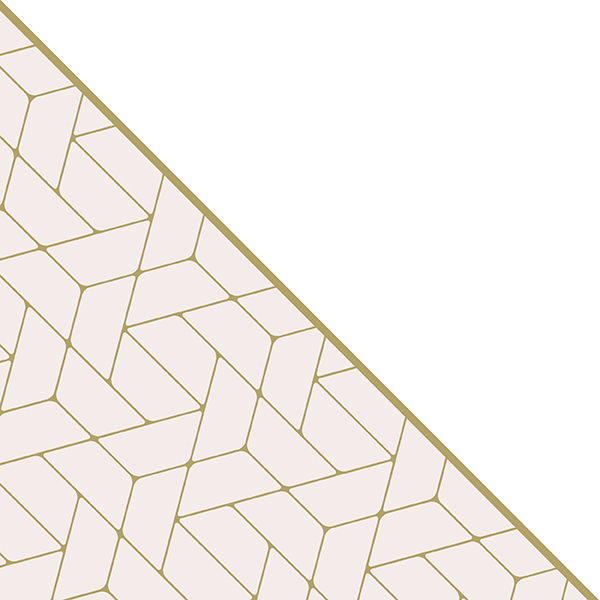 footer image of a pink and gold triangle