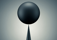 Image of ball balancing on a point
