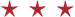 3 red stars