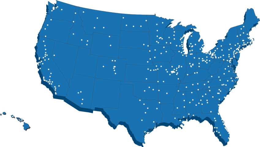 Branch Locations Map