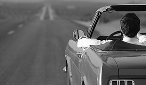 Driving in a convertible