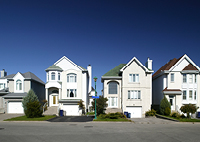 Image of suburban houses during the day